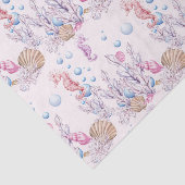 Zee-paardenpatroonweefsel Tissuepapier (Detail)