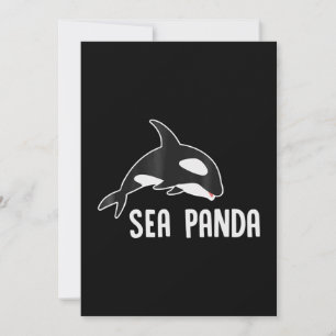 Zee Panda - Funny Killer Whale Orca Marine Biology Feestdagenkaart