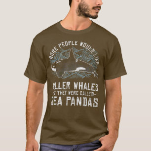Zee Panda Orca Dierenvriend Killer Whale T-shirt