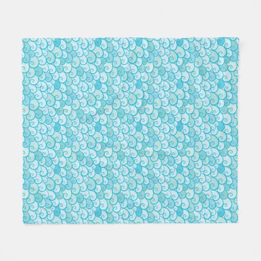 Zee Patroon Fleece Deken (Voorkant (Horizontaal))