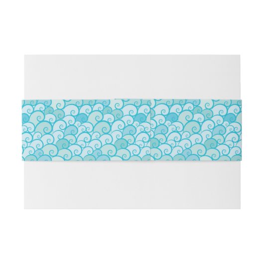 Zee Patroon Uitnodigingen Wikkel (Achterkant Voorbeeld)