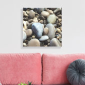 Zee Pebbles Italië Canvas Afdruk (Insitu (Woonkamer))
