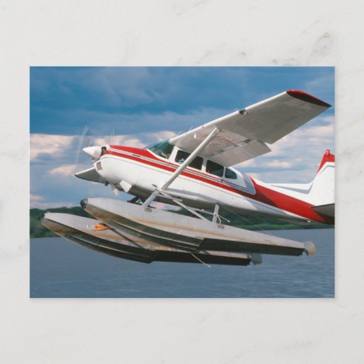 Zee Plane Opstarten, Victoria Herfsten, Zimbabwe Briefkaart (Voorkant)