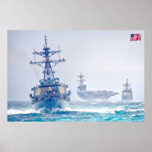 ZEE POWER - US Naval Vessels Poster