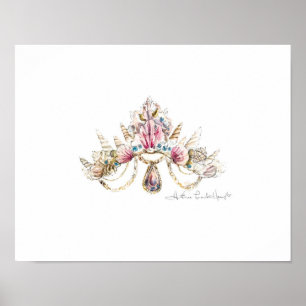 Zee Princess Crown Print van Heather French Henry
