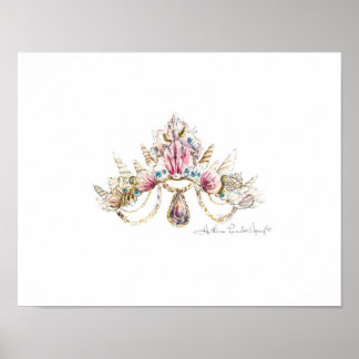 Zee Princess Crown Print van Heather French Henry