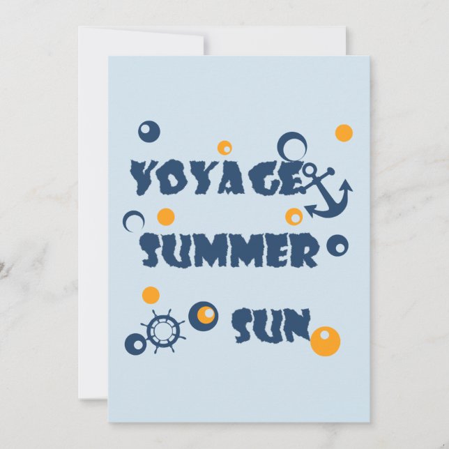 Zee, reizen, zomer (Voorkant)