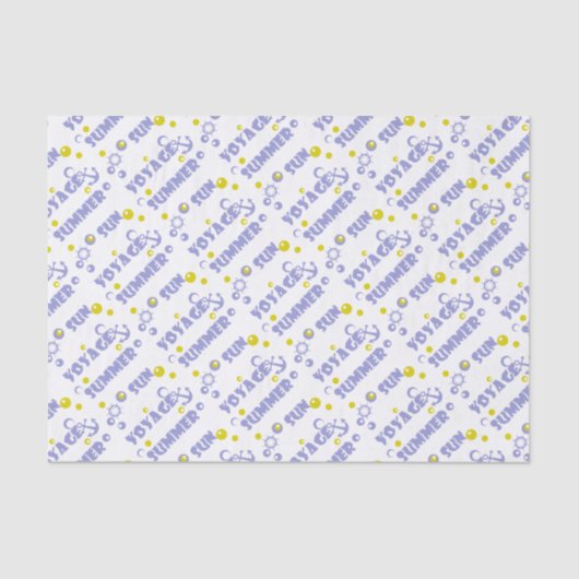 Zee, reizen, zomer, zon tissuepapier (Voorkant)