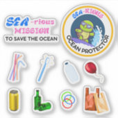 Zee-riously Fun Ocean Protector Scavenger Hunt Sticker (Voorkant)