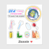 Zee-riously Fun Ocean Protector Scavenger Hunt Sticker (Vel)