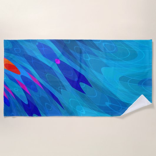 Zee ripple Beach Towel Strandlaken (Voorkant)