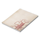 Zee Roos Roze Steampunk Octopus Natuur Notitieblok (Gedraaid)