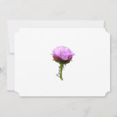 Zee Roze en gouden bloemmotief Kaart (Achterkant)