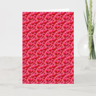 Zee roze harten feestdagen kaart