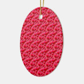 Zee roze harten keramisch ornament (Links)