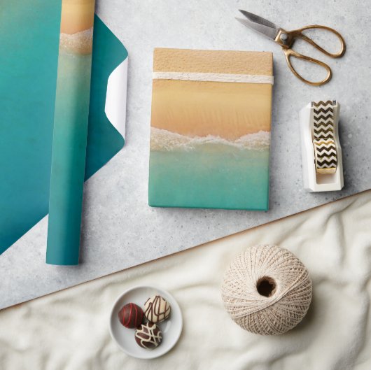 Zee Sandy Tropical Beach Cadeaupapier (Crafts)