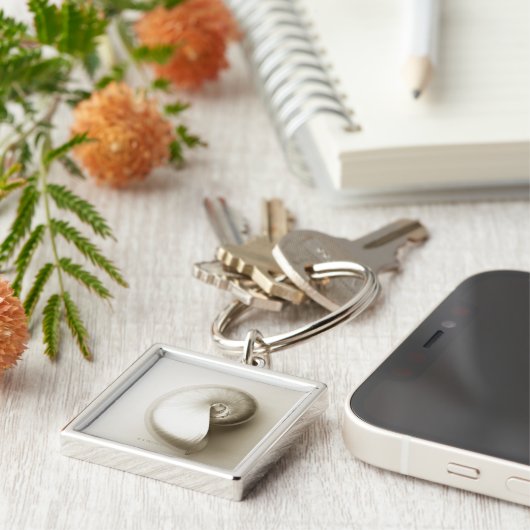 Zee schelp 2 sleutelhanger (Zijkant)