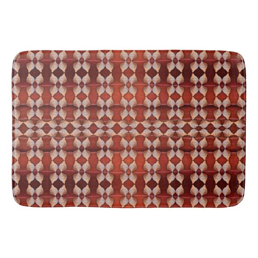 Zee Schelp Patroon, Rood Badmat (Voorkant)