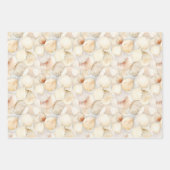 Zee Schelpen Crème Zand Ivoor Strand  Inpakpapier Vel (Voorkant)