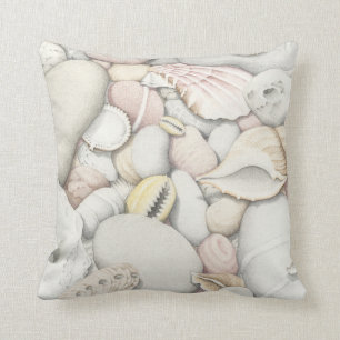 Zee Schelpen & Kiezels Polyester Kussen