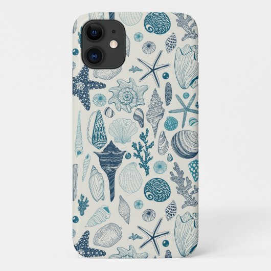 Zee schelpen op ivoorwit Case-Mate iPhone case (Achterkant)