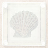 Zee Scheppen van de Shore Glazen Onderzetter (Achterkant)