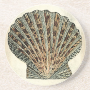 Zee Scheppen van de Shore Zandsteen Onderzetter