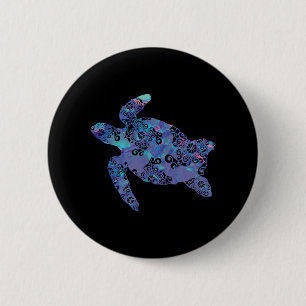 Zee schilder Mandala Magische Kleurlichte Kunst Ronde Button 5,7 Cm