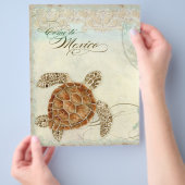 Zee schilder Moderne kustzeekust Flyer (Hand)