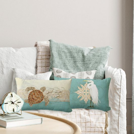 Zee schilder Moderne kustzeekust Kussen