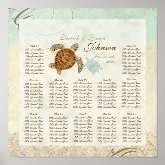 Zee schilder Moderne kustzeekust Poster (Voorkant)