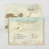 Zee schilder Moderne kustzeekust RSVP Kaartje (Voorkant / Achterkant)