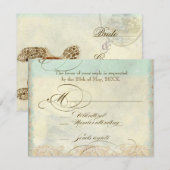 Zee schilder Moderne kustzeekust RSVP Kaartje (Voorkant / Achterkant)