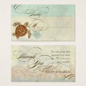 Zee schilder Moderne kustzeekust Visitekaartje (Voorkant /achterkant)