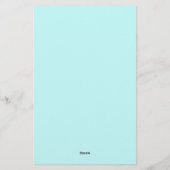 Zee Schildpad Baby Gelukkig en schattig personage Briefpapier (Achterkant)