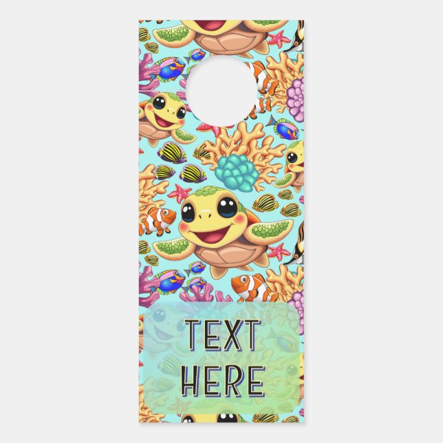 Zee Schildpad Baby Happy en Leuke Karakter Bumper  (Voorkant)