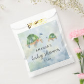 Zee Schildpad - baby shower Bedankzakje (Gezegeld)