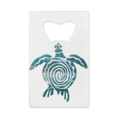 Zee schildpad bespaart de schildpad kredietkaart flessenopener (Achterkant)