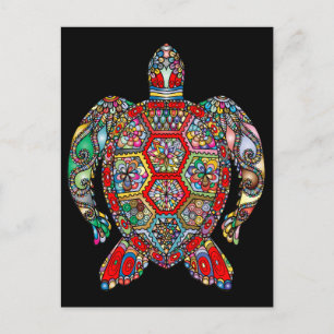 zee schildpad briefkaart