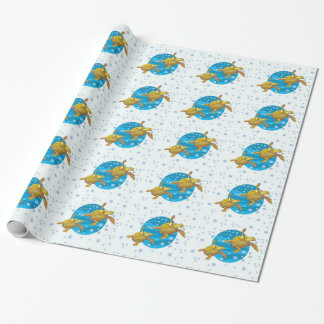 Zee, schildpad cadeaupapier