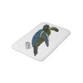 Zee schildpad cartoon badmat (Gekanteld)