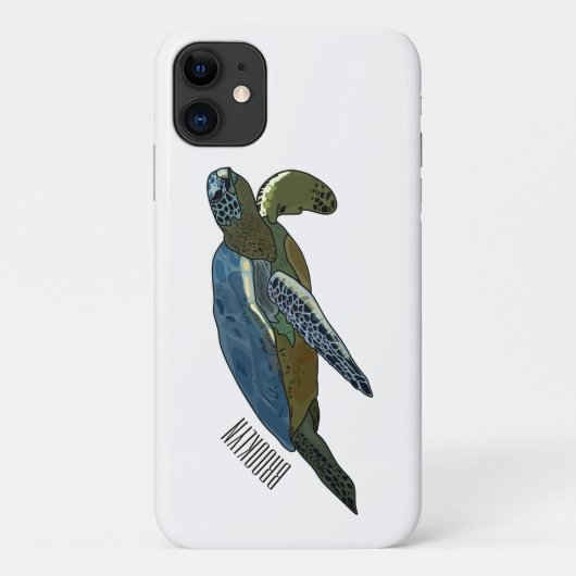 Zee schildpad cartoon Case-Mate iPhone case (Achterkant)