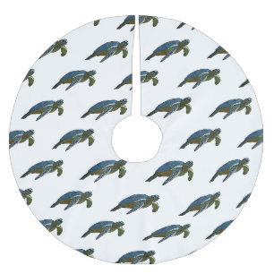 Zee schildpad cartoon kerstboom rok