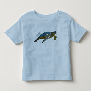 Zee schildpad cartoon kinder shirts