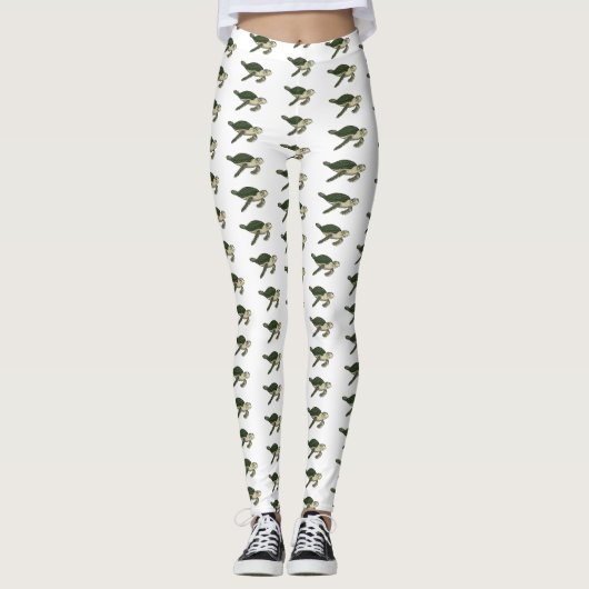 Zee schildpad cartoon leggings (Voorkant)