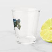 Zee schildpad cartoon shot glas (Rechts)