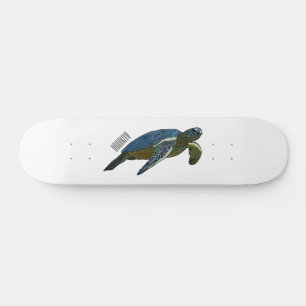 Zee schildpad cartoon skateboard