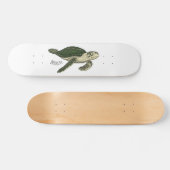 Zee schildpad cartoon skateboard (Horizontaal)