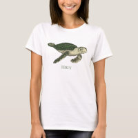 Zee schildpad cartoon