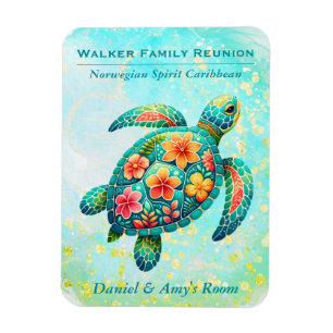 Zee Schildpad Cruiseschip Stateroom Magnet Magneet